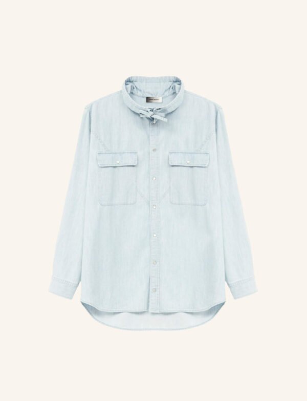 Leather varsity jacket in green with badging and contrast sleeves